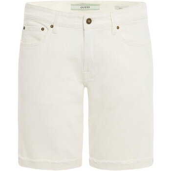 Textil Homem Shorts / Bermudas Guess M3YAV2 D5321 Branco