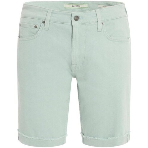 Textil Homem Shorts / Bermudas Guess knee M3YAV2 D5321 Verde