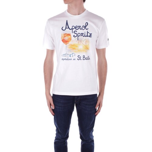 Textil Homem T-Shirt mangas curtas Guardanapo de mesa TSHM001 Branco