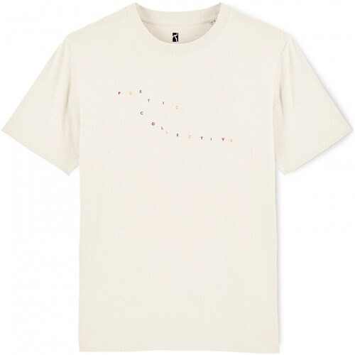 Textil Homem T-shirts e Pólos Poetic Collective Color logo t-shirt Bege