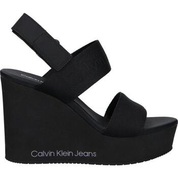 Sapatos Mulher Sandálias Calvin Klein Jeans YW0YW01479 WEDGE SANDAL WEBBING YW0YW01479 WEDGE SANDAL WEBBING 