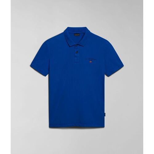 Textil Homem T-shirts e Pólos Napapijri ELBAS JERSEY - NP0A4GB4-B2L1 BLUE LAPIS Azul