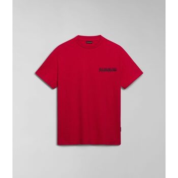 Textil T-shirts e Pólos Napapijri S-MARTRE NP0A4HQB-R251 RED BARBERRY Vermelho