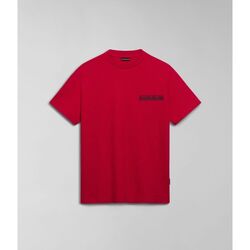 Textil T-shirts e Pólos Napapijri S-MARTRE NP0A4HQB-R251 RED BARBERRY Vermelho