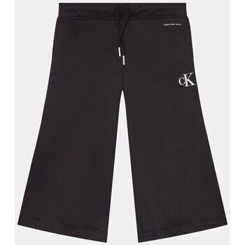 Textil Rapariga Shorts / Bermudas Calvin Klein JEANS Chitch IG0IG02449 CULOTTE SWEATPANTS-BLACK Preto