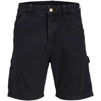 Textil Homem Shorts / Bermudas Jack & Jones 12252814 CARPENTER SHORT-BLACK Preto