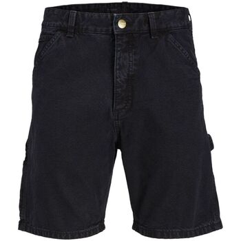 Textil Homem Shorts / Bermudas Jack & Jones 12252814 CARPENTER SHORT-BLACK Preto