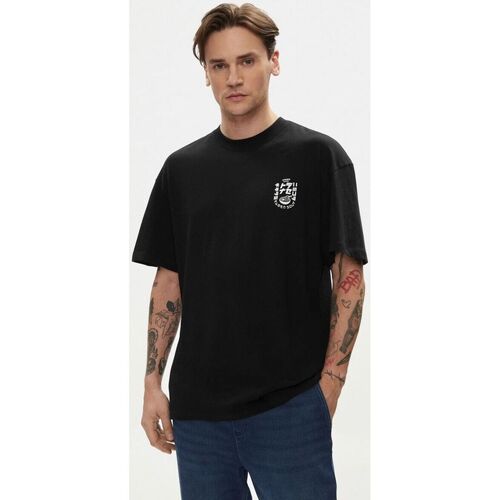 Textil Homem T-shirts e Pólos Jack & Jones 12249223 DIRK-BLACK Preto
