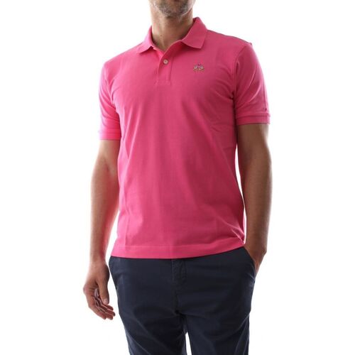 Textil Homem polo-shirts Silver robes shoe-care office-accessories La Martina YMP002-PK001-05141 HOT PINK Rosa