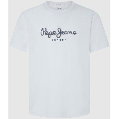Textil Homem T-Shirt mangas curtas Pepe jeans PM509428 ABEL Branco
