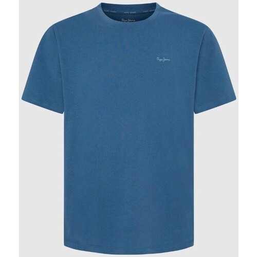 Textil Homem T-Shirt mangas curtas Pepe Piccola JEANS PM509206 CONNOR Azul