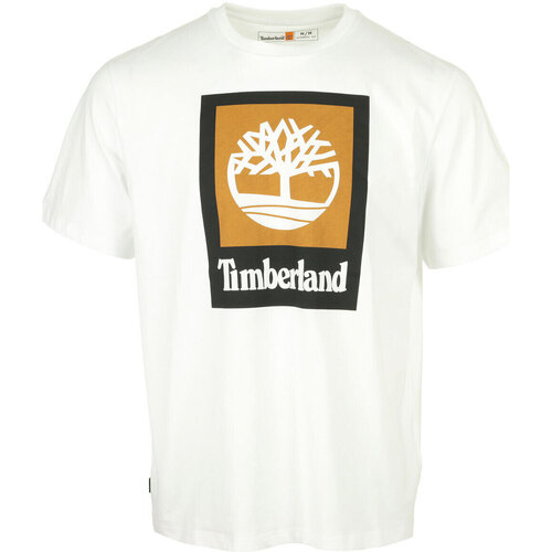 Textil Homem T-Shirt mangas curtas Timberland Colored Short Sleeve Tee Branco