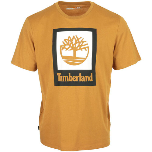 Textil Homem T-Shirt mangas curtas Timberland Colored Short Sleeve Tee Amarelo