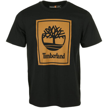Textil Homem T-Shirt mangas curtas Timberland Short Sleeve Tee Preto