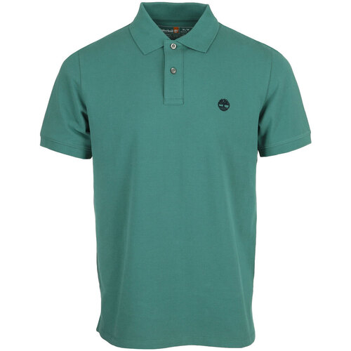 Textil Homem T-shirts e Pólos Timberland Pique Short Sleeve Polo Verde