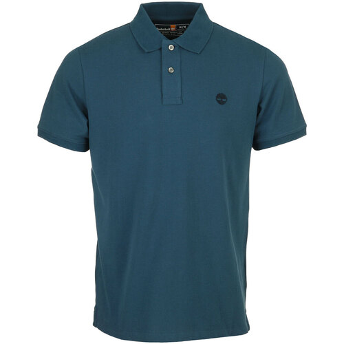 Textil Homem T-shirts e Pólos Timberland Pique Short Sleeve Polo Azul