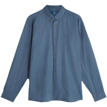 Textil Homem Camisas mangas comprida TBS  Azul