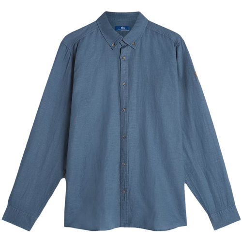 Textil Homem Camisas mangas comprida TBS  Azul
