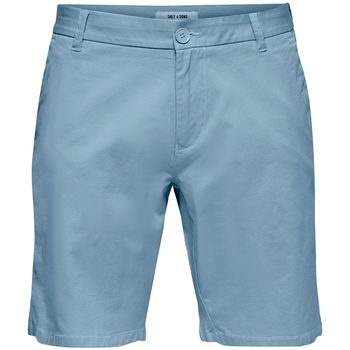 Textil Homem Shorts / Bermudas Primavera / Verão   Azul