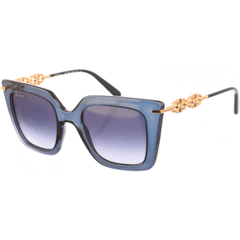 Relógios & jóias Mulher óculos de sol Wallets Salvatore Ferragamo SF1041S-432 Azul