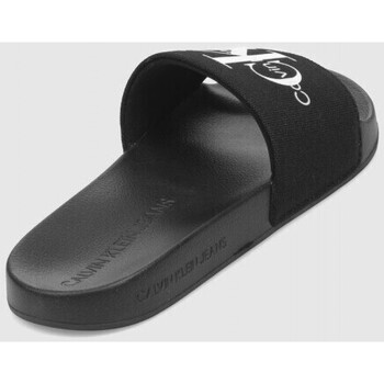 Calvin Klein Jeans CHANCLA  SLIDE MONOGRAM CO NEGRO Preto