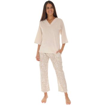 Textil Mulher Pijamas / Camisas de dormir Christian Cane GEORGINA Bege