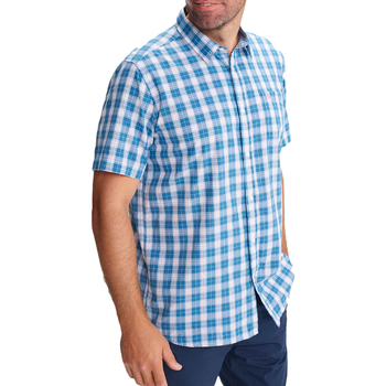 Textil Homem Camisas mangas curtas TBS  Azul