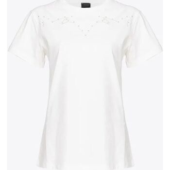 Textil Mulher T-shirts e Pólos Pinko VANILLA SKY 103730 A1XR-Z05 Branco
