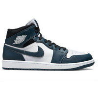 Sapatos Homem Botas baixas Nike Air Jordan 1 Mid Cor azul-turquesa, Branco