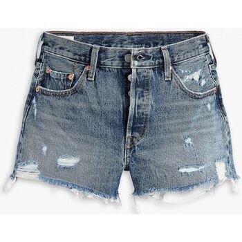 Textil Mulher Shorts / Bermudas Levi's 56327 0389 - 501 SHORT-THE FUTURE IS NOW Azul