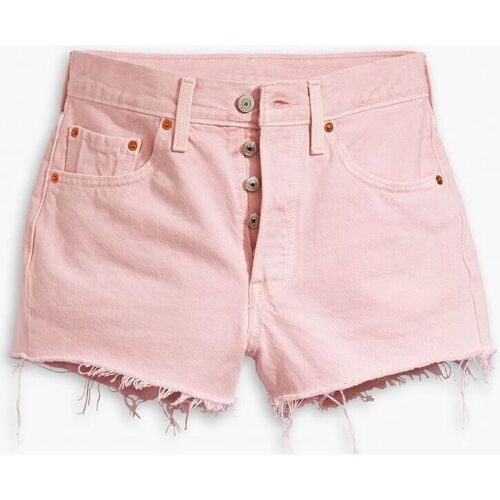 Textil Mulher Shorts / Bermudas Levi's 56327 0398 - 501 SHORTS-CHALK PNK Rosa