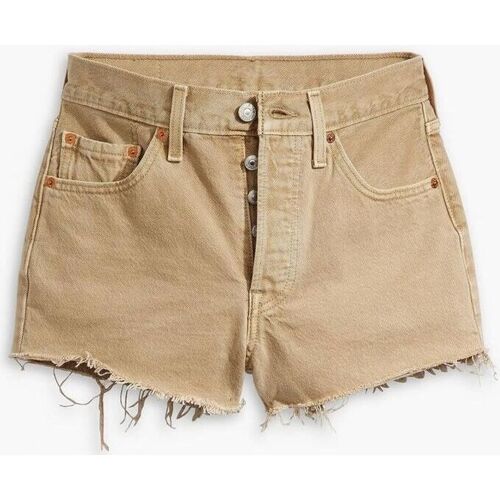 Textil Mulher Shorts / Bermudas Levi's 56327 0399 - 501 SHORTS-DUSTY SAFARI Bege