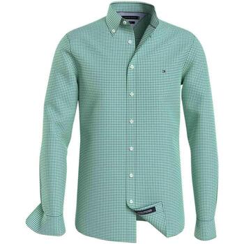 Textil Homem Camisas mangas comprida Tommy Hilfiger  Verde