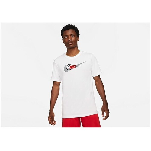 Textil Homem T-Shirt mangas curtas Nike Dri-fit Fresh Perspective Branco