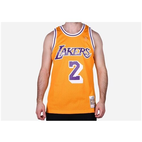 Textil Homem T-Shirt mangas curtas Mitchell And Ness SMJY3146LAL96DFILTGD Laranja