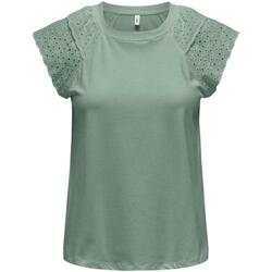 Textil Mulher T-shirts e Pólos Only  Verde