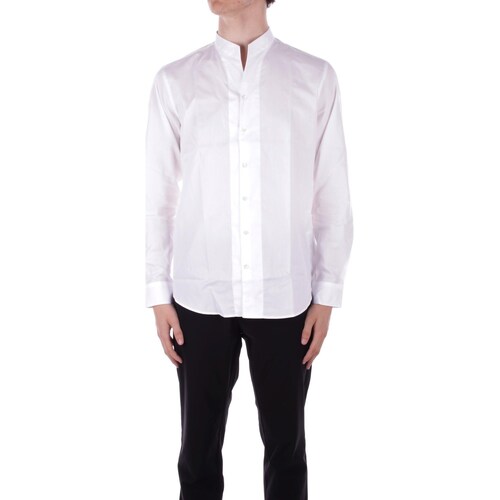 Textil Homem Camisas mangas comprida Emporio Armani E31CM3 011F1 Branco