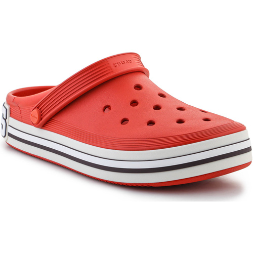 Sapatos Chinelos Crocs Off Court Logo Clog 209651-625 Vermelho