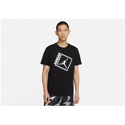 Textil Homem T-Shirt mangas curtas Nike Air Jordan Jumpman Preto