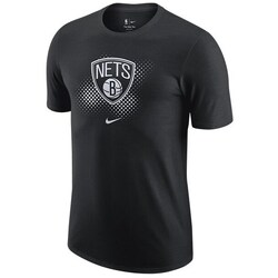 Textil Homem T-Shirt mangas curtas Nike Nba Brooklyn Nets Dri-fit Essential Preto