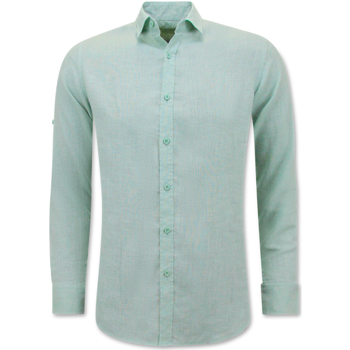 Textil Homem Camisas mangas comprida Enos 151220730 Verde