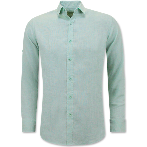 Textil Homem Camisas mangas comprida Enos 151220730 Azul