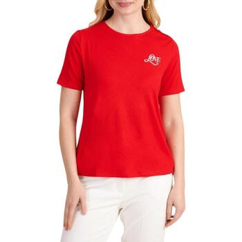 Textil Mulher T-shirts e Pólos Naf Naf  Vermelho