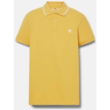Textil Homem T-shirt mangas compridas Timberland TB0A26NFEG4 POLO-EG4 PRINTED NECK Amarelo