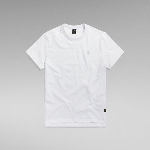 Textil Homem T-shirts e Pólos G-Star Raw D24449 336 - NIFOUS-110 WHITE Branco