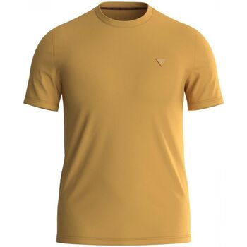 Textil Homem T-shirts e Pólos Guess M3Y45 KBS60 TECH TEE-G285 GOLD FLAKE Ouro