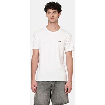 Textil Homem T-shirts e Pólos Levi's 56605 0221 - ORIGINAL TEE-BRIGHT WHITE Branco