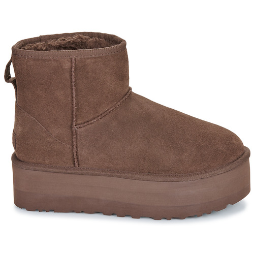 UGG CLASSIC MINI PLATFORM Castanho