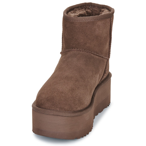 UGG CLASSIC MINI PLATFORM Castanho