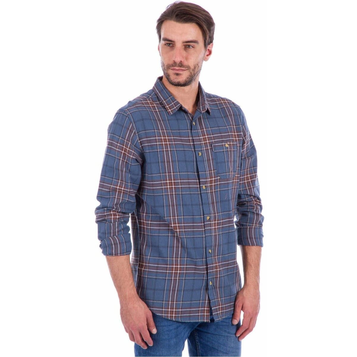 Textil Homem Camisas mangas comprida Rip Curl FADED CHECK SHIRT Azul